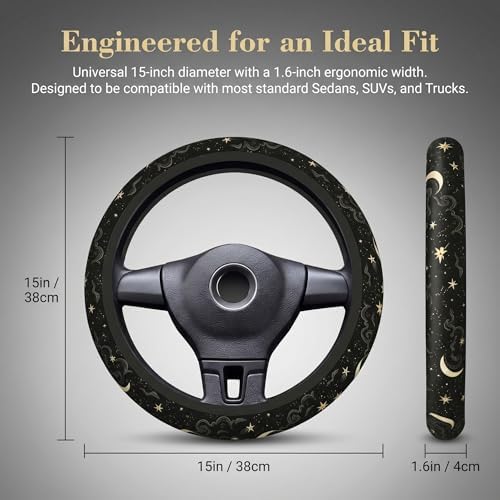 15 Inch Neoprene Steering Wheel Cover Non-Slip - Image 3
