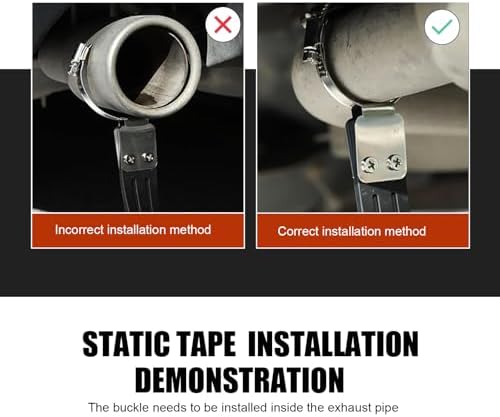 Car Anti Static Strip, Adjustable Static Conductive Rubber Towing Belt - Image 6