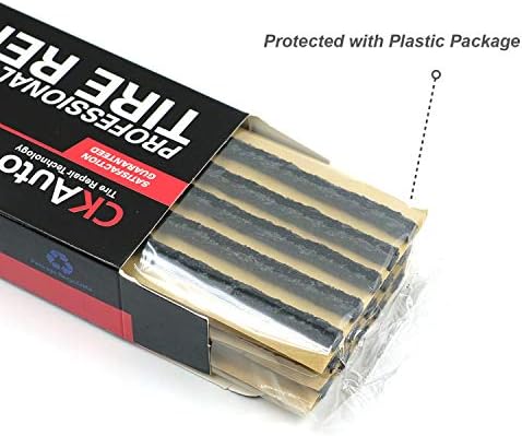 CKAuto 60pcs 4" Black Tire Repair Strings, Automotive Tool Tire Repair Plugs - Image 4