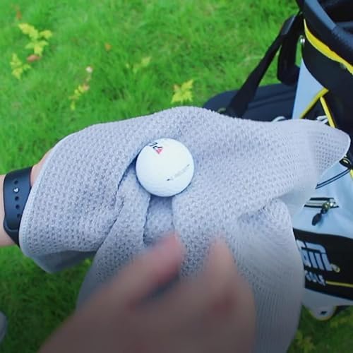 VIVIDLY 3 Pack 16"x16" Waffle Microfiber Golf Towels - Image 5