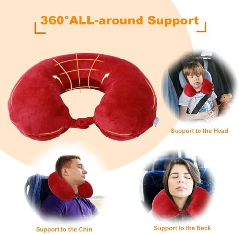 Travel Pillow, 100% Pure Memory Foam U Shaped Neck Pillow, Super Lightweight - Image 2