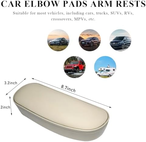 Yourkar Car Armrest Support Cover, Left Side Door Armrest Cushion Pad Extender - Image 2