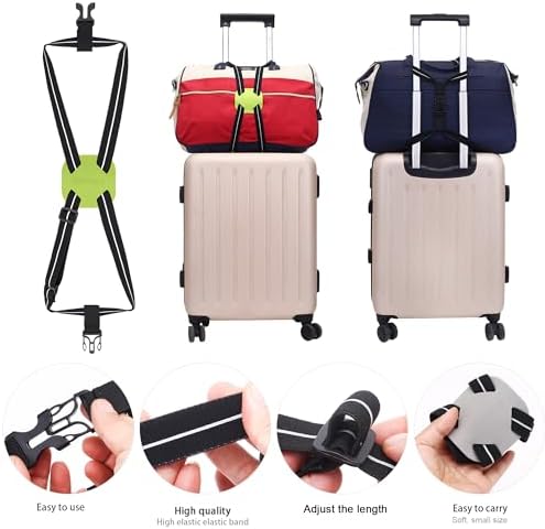 Luggage Straps Bag Bungees for Add a Bag Easy to Travel Suitcase Elastic Strap - Image 2