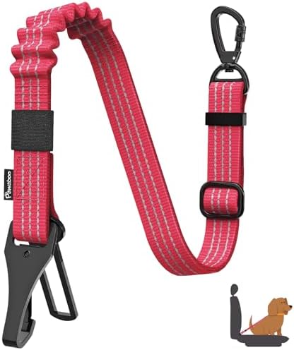 Pawaboo Dog Seatbelt for Car, 3-in-1 Dog Seat Belt Bungee, Shockproof Dogs by Pawaboo