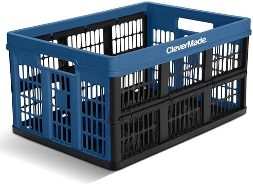 CleverMade Collapsible Utility Crate - 45L - Ocean - Image 4