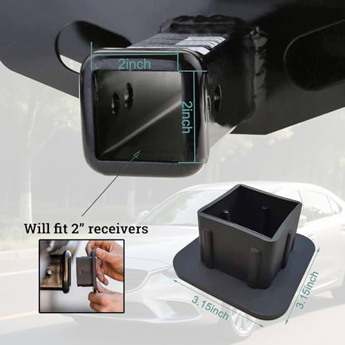 Trailer Hitch Cover, Sasquatch Mountains Forest Tow Hitch Cover - Image 3
