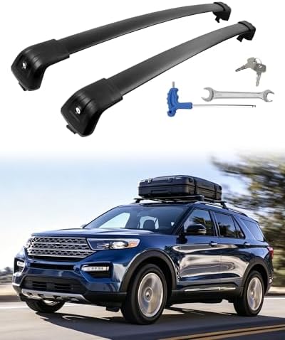 Upgraded 300LB Aluminum Roof Rack Cross Bars by Reeoutdoor
