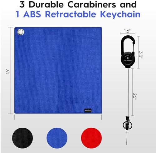 BasicGear Fishing Towel, 3 Pack, 16x16 in - Image 3