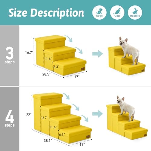 COZY KISS Dog Stairs with Storage - Image 3