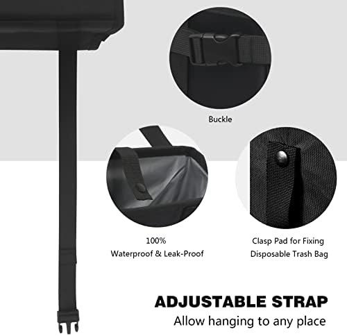 Homelove Car Trash Can, Leak-Proof Waterproof Trash Bin Collapsible Portable - Image 3