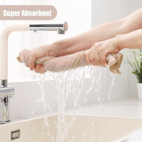 Homaxy Microfiber Kitchen Towels and Dishcloths Sets, 16 Pack - Image 3
