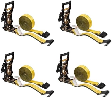 Mytee Products 4 Pack 2" x30' Ratchet Tie-Down Straps by MyteeProducts