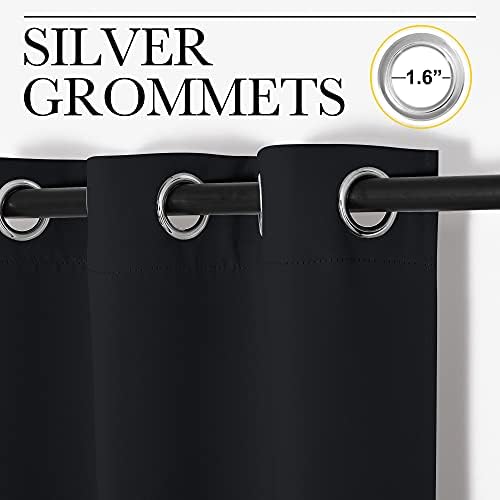 NICETOWN Patio Blackout Curtains Shades, 2 Panels, 55 x 110-inch - Image 2
