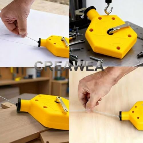 2PCS Heavy Duty Chalk Line, Professional Construction Marking Tool, 100-Foot - Image 7