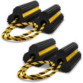 ROBLOCK 2 Pairs Wheel Chocks Heavy-Duty Rubber Wheel Block Non-Slip Base by ROBLOCK
