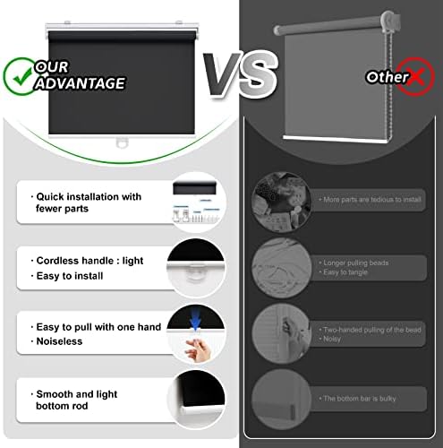 AOSKY Blackout Cordless Roller Shade - Image 6
