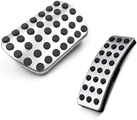 Non Slip Gas Brake Pedal Cover Aluminum Compatible by Lotcesfun