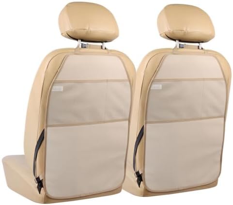 Viaviat Car Seat Protector Large Kick Mat 2 Pack Durable Water Resistant Auto by Viaviat