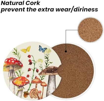 Mushroom Butterfly Car Coasters - Image 5