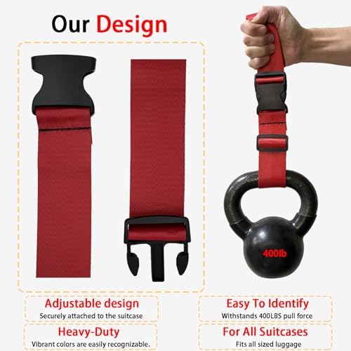 Polyhedron Luggage Straps for Suitcases Heavy Duty Adjustable - Image 2