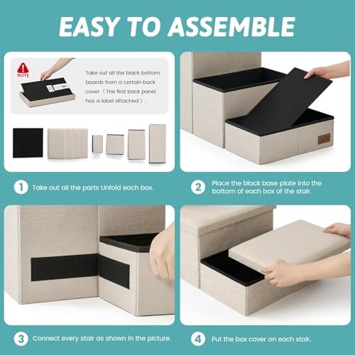 COZY KISS Dog Stairs with Storage - Image 4