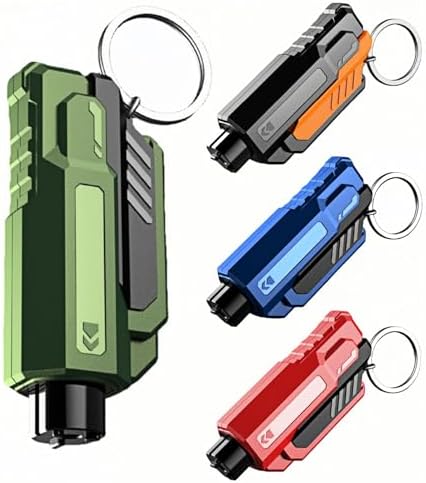 Window Breaker and Seatbelt Cutter Keychain, 2 in 1 Car Safety Hammer Glass by Unknown