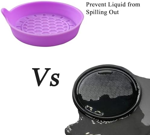 Amooca 4-Pack Spill-Proof Cup Coasters Non-Slip Car Cup Holder Inserts - Image 4