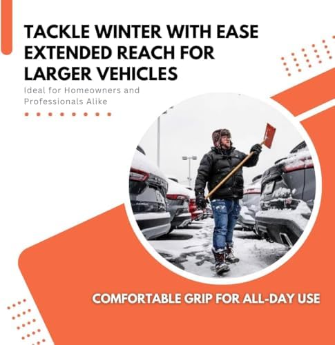 Snow Rake 18" Commercial Duty Snow Broom - Image 4