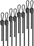 12" 24" 48" 72" Black Adjustable Carabiner Bungee Cords by LuckyStraps