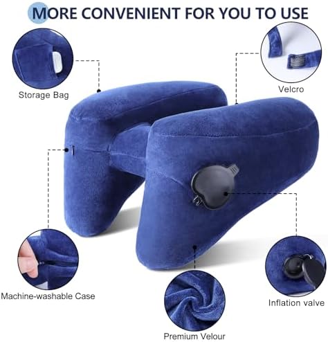 Sunany Travel Neck Pillow for Airplane Pillow Comfortably Supports Head - Image 3
