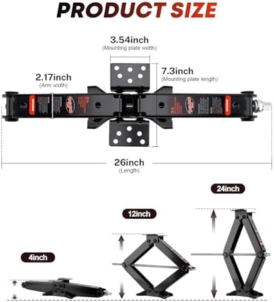 Kohree 9500 lbs RV Stabilizer Jacks 24", Heavy Duty - Image 6
