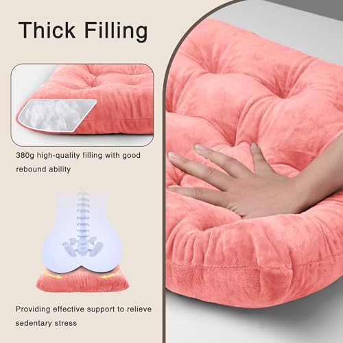 OVOV 6 Pack Chair Cushions for Dining Chairs 15.5"x15.5" Pink - Image 6