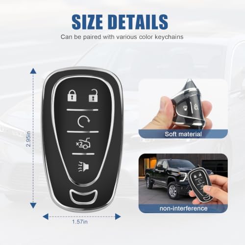 for Chevy Key Fob Cover, 5 Buttons TPU Key Cover - Image 5