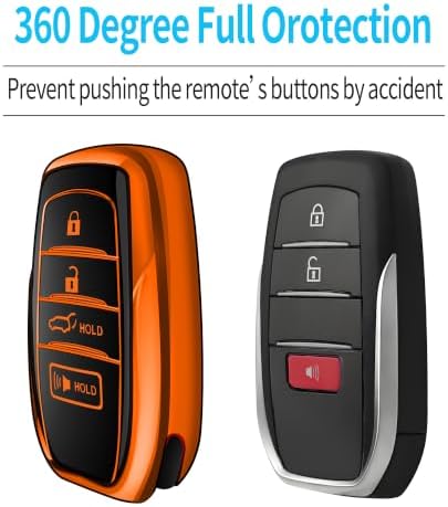 Tukellen for Toyota Key Fob Cover TPU Soft Case for 2025-2026 Camry 4 Runner - Image 4
