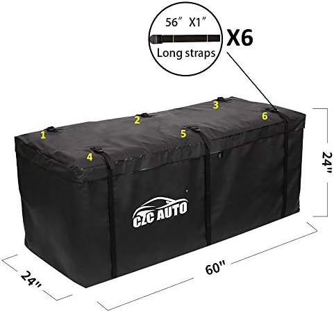 CZC AUTO Hitch Cargo Carrier Bag, 20 cu. ft Waterproof - Image 3