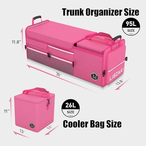 LIBZAKI Oversize 4 in 1 Car Trunk Storage Organizer - Image 6