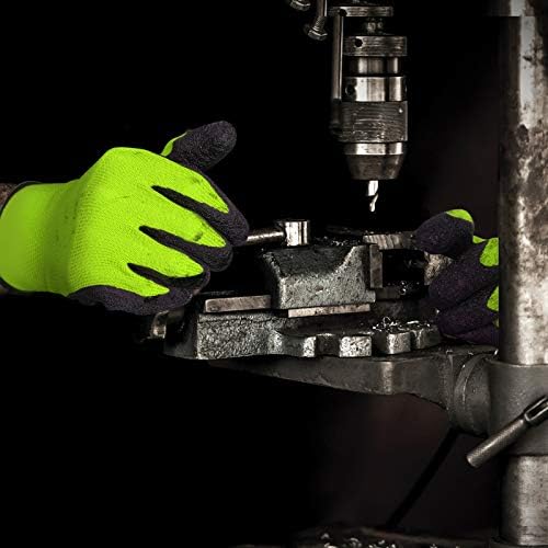 Evridwear Crinkle Latex Rubber Coated Safety Work Gloves - Image 7