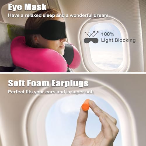 Travel Pillow, Memory Foam Neck Pillow - Image 2