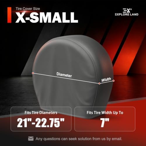 Explore Land Tire Covers 4 Pack Fit Tire Diameters 21-22.75 inch - Image 6