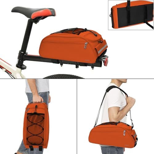 MOSISO Bike Rack Bag, Waterproof Bicycle Trunk Pannier Rear Seat Pouch - Image 4