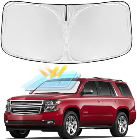 Windshield Sun Shade for Chevrolet Tahoe 2015-2020 by ZOIBVCARSUNSHADE