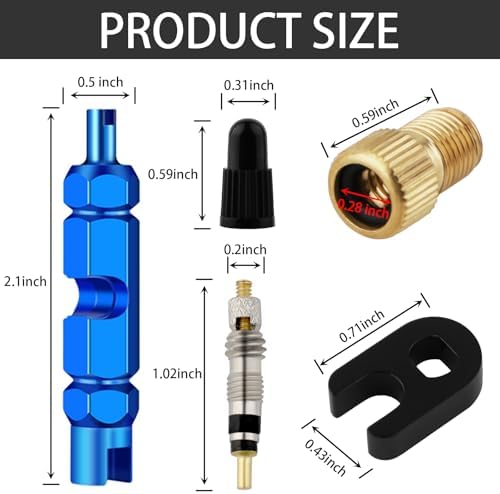 23 Pieces Presta Valve Core, Bike Valve Core Removal Tool - Image 2