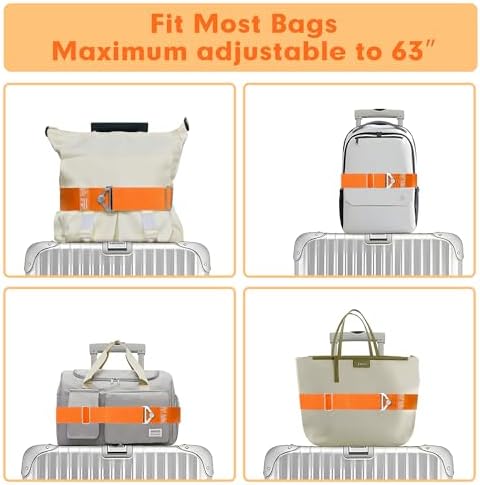 2-in-1 Travel Belt for Luggage Over Handle, Luggage Belt for Carry on Bag - Image 3