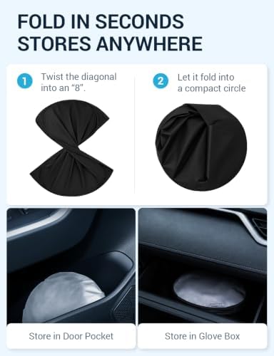Proadsy Custom Fit 2019-2026 Audi Q8 Windshield Sun Shade, Blocks Heat - Image 5