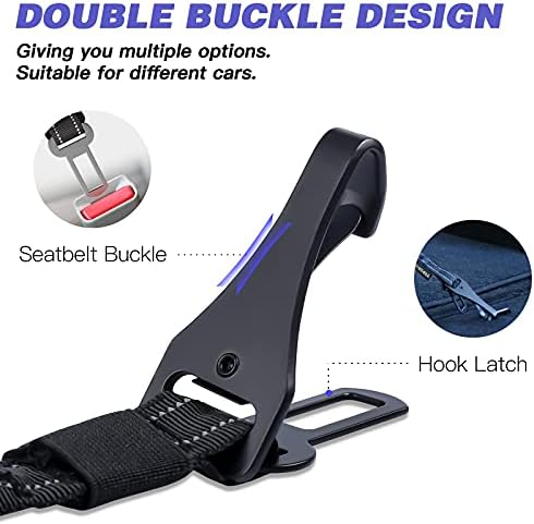 AUBELL Dog Seat Belt for Car, 2 Pack Set 3-in-1 Dog Car Harness - Image 3