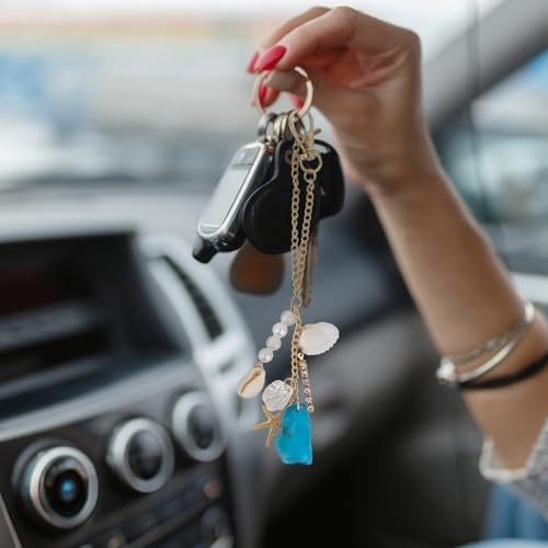 Car Mirror Hanging Accessories – Sea Shells & Sea Glass Pendant - Image 6