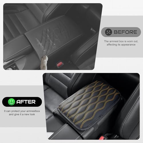 Amiss Auto Center Console Pad, Universal Waterproof Armrest Seat Box Cover - Image 5