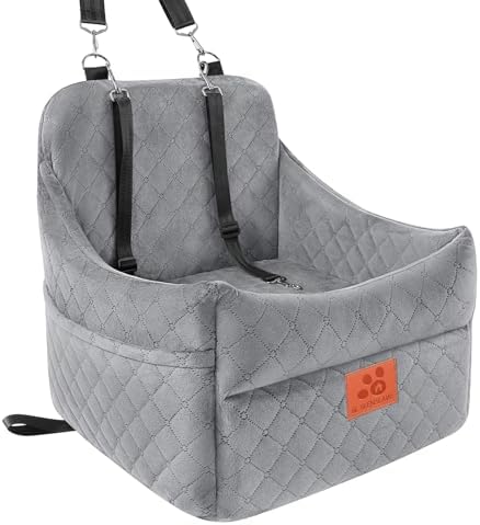 GL GLENSLAVE Dog Car Seat for Small/Medium Dogs, Dog Booster Car Seats by GLGLENSLAVE