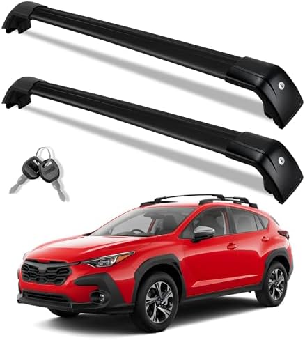 Roof Rack Cross Bars for 2024-2026 Subaru Crosstrek 396lbs Lockable Roof Rails by Unknown