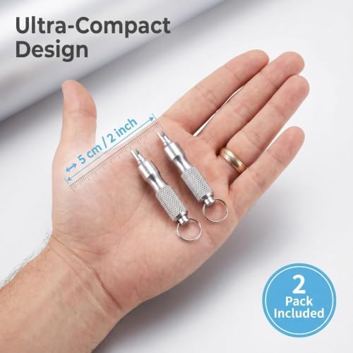 2 PCS Schrader Valve Core Removal Tool Keychain, Tire Valve Stem Repair Tool - Image 2